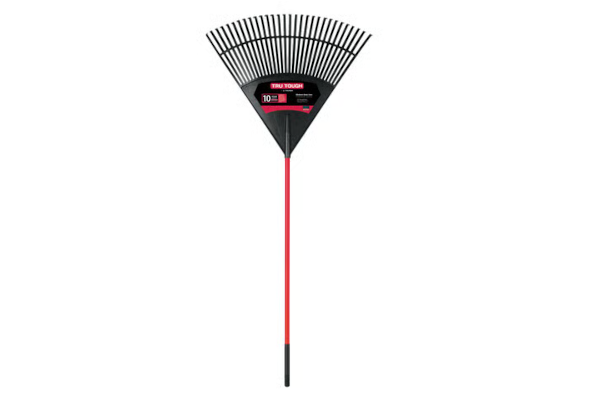 TRU-TOUGH RAKE - POLYLEAF 30" HEAD WOOD HANDLE