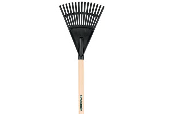 TRU-TOUGH RAKE POLYSHRUB 8\" HEAD WOOD HANDLE