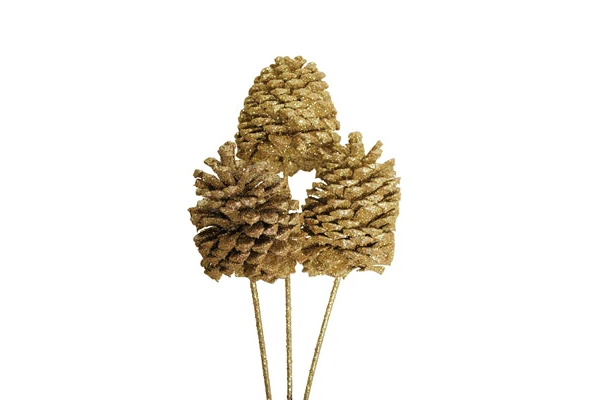 JEFFREY CONE STAKE GOLD GLITTER
