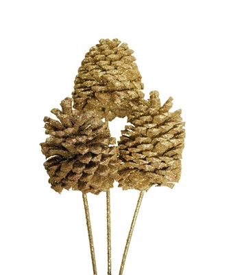 JEFFREY CONE STAKE GOLD GLITTER