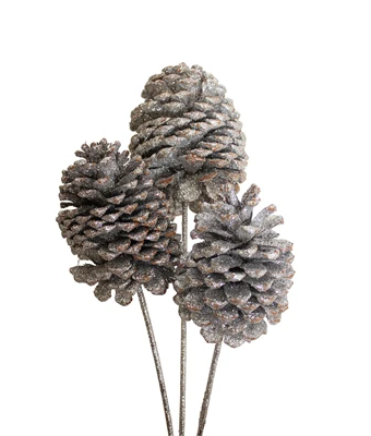 JEFFREY CONE STAKE SILVER GLITTER