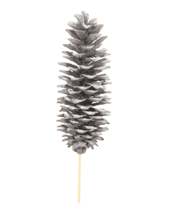 SUGAR CONE STAKE WHITE NO GLITTER